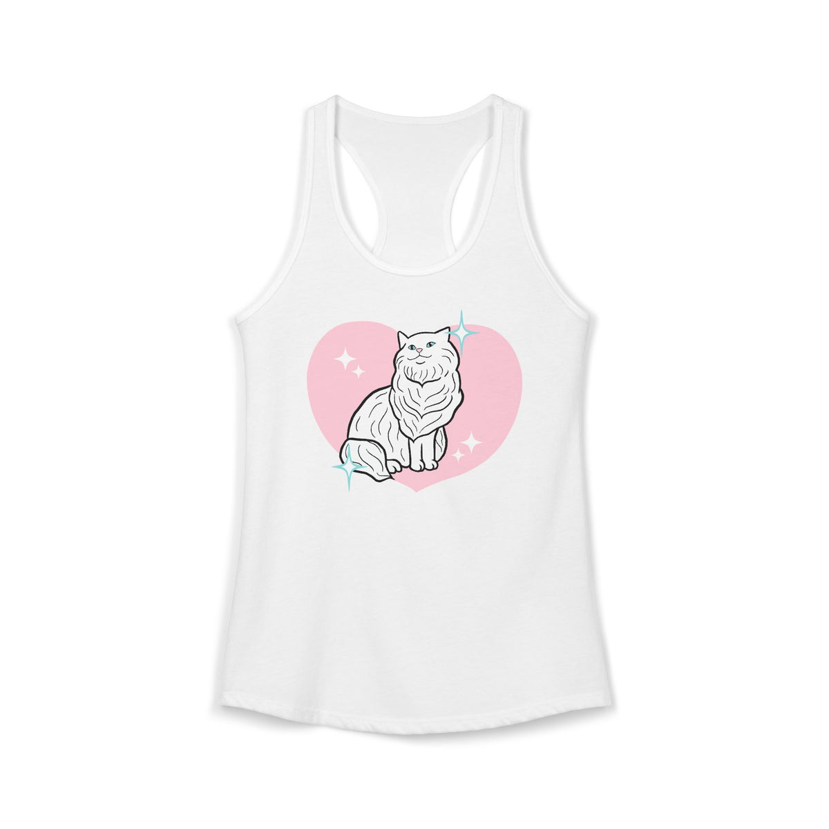Persian Cat Statue Tank Top