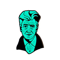 David Lynch Lapel Pin | Glow in the Dark | Twin Peaks