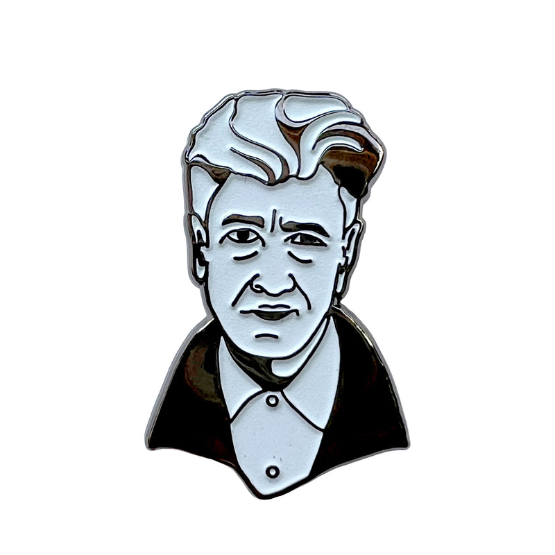 David Lynch Lapel Pin | Glow in the Dark | Twin Peaks